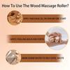 1 шт. Деревянный роликовый массажер - Для расслабления мышц и снятия стресса - Отличный инструмент для массажа и релаксации для дома или путешествий