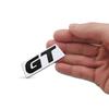 AAWI1 3D Car Sticker GT Logo Metal Emblem Badge Decals compatible compatible for 206 207 307 208 2008 RCZ GT Polo Golf 5 7 Passat B5