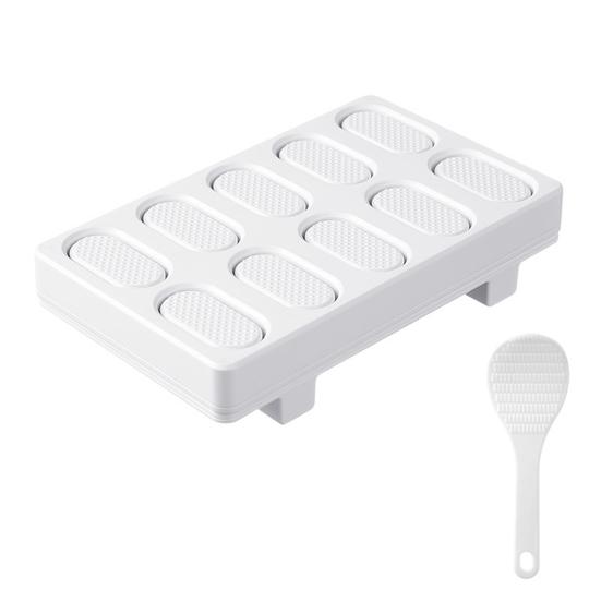 Форма для суши онигири, форма для приготовления рисовых шариков нигири бэнто, 10 в 1, мини-форма для японской кухни, инструмент для приготовления суши для всей семьи