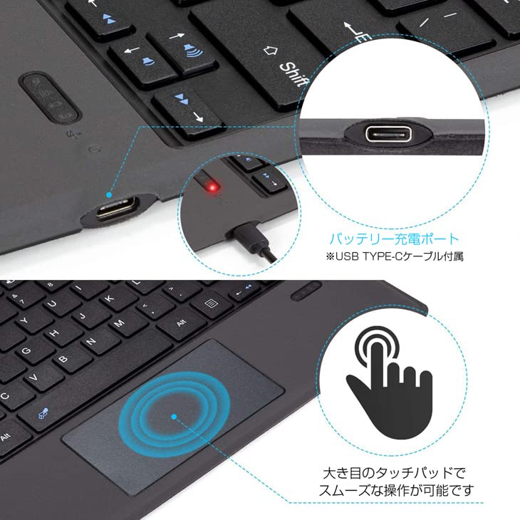 Качественная клавиатура Surface Pro Bluetooth 7 LED простая в использовании беспроводная клавиатура USB [гарантия 90 дней] 3/4/5/6/7 клавиатура, цвета, подсветка, установка, беспроводная,