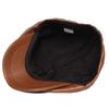 Leather Octagonal Cap Beret Men's Retro Painters Hats Newsboy Cap for Men Gatsby Hats