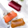 New European and American Retro Clip Bag, Simple Long Clutch Bag Wallet, Clutch Mouth Gold Storage Bag, Large Capacity