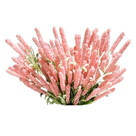 Искусственный цветок лаванды, листья, букет, домашний свадебный садовый декор, 12 головок