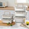 Leakproof Stainless Steel Bento Box Large Capacity Microwave Safe Portable Lunch Box Food Storage Container