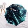 Personalized Name Demon Slayer2 Print Umbrella - Automatic Open/Close, Eight-Rib Durable Frame, Automatic Folding Umbrella