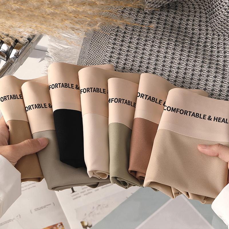 Трусики с высокой талией, бесшовные трусики для женщин, шелковые трусы с буквенной талией, удобные невидимые ультратонкие трусы, женское нижнее белье от M до XL