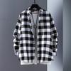 Plaid Shirt Men's Long-sleeved Summer Casual Jacket Youth Loose Shirt