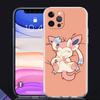Прозрачный чехол для Apple iPhone 13 11 14 Pro Max 12 Mini, мягкий чехол для телефона XR SE 2020 7 8 Plus X XS 6S в форме ракушки Pokemon Cute Eevee Lunda