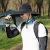 Дышащая широкополая шляпа от солнца Съемный верх шляпы Шляпа для защиты от солнца Спортивная рыбацкая шляпа Для путешествий