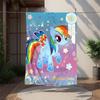 Rainbow Dash Flannel Blanket Soft Warm All-Season Throw, Design for Camping, Car Travel, Hiking Sofa, Bed, Office Perfect Gift for Parties
