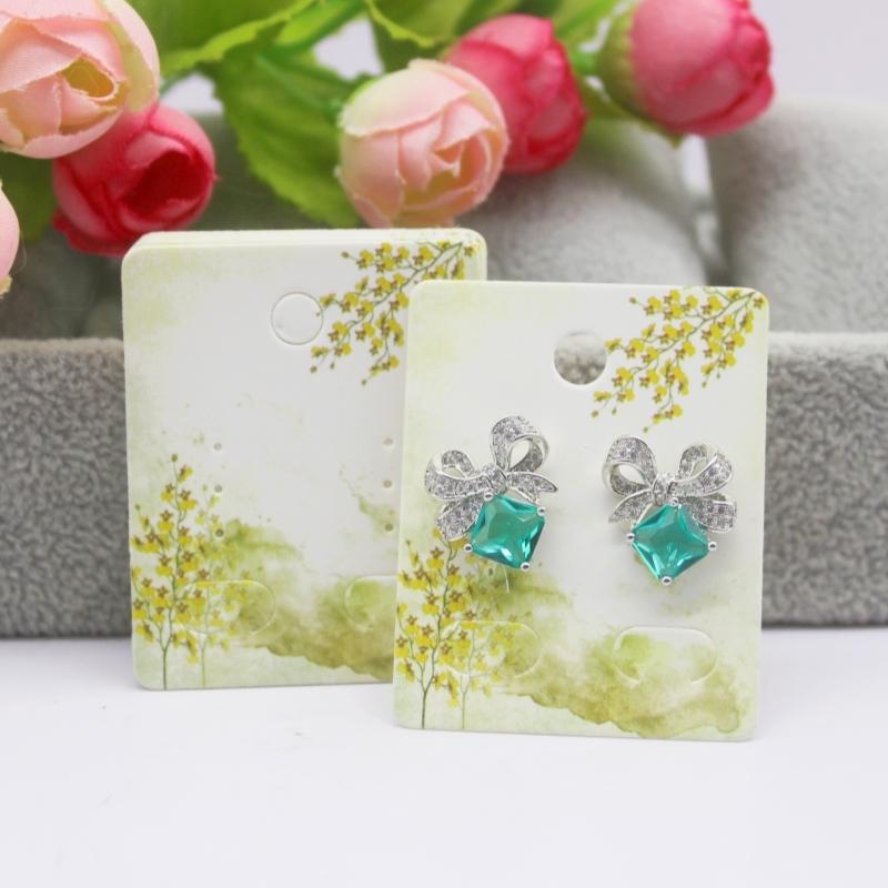 5x4 см Горячая распродажа Новый стиль комиксов Красота/Фото Девушка Черный/Белый/Крафтовская бумага Серия Серьги-гвоздики Набор Шаблон карты