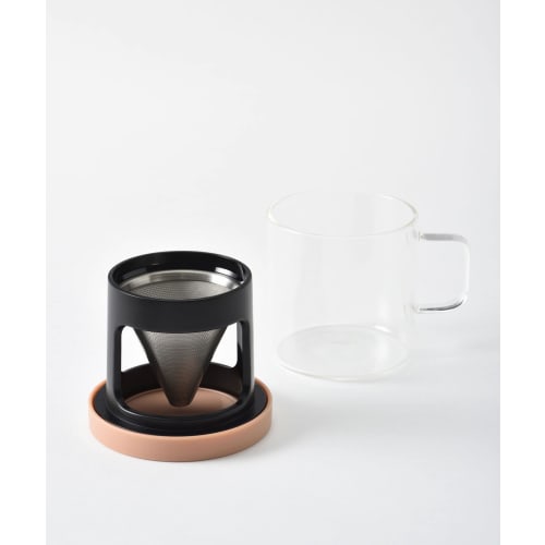 BRUNO Bruno Coffee Dripper, Single-Serve, Paperless, Stylish Drip Cup, Personal, Ivory, BHK244-IV