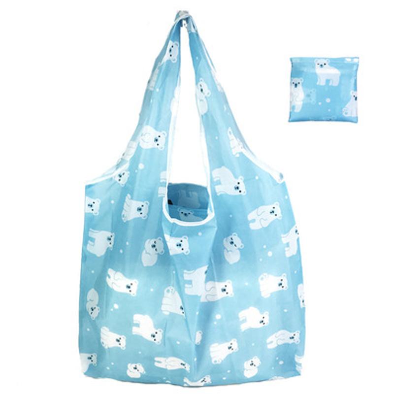 Многоразовые сумки для покупок, складные сумки для продуктов с сумкой на молнии