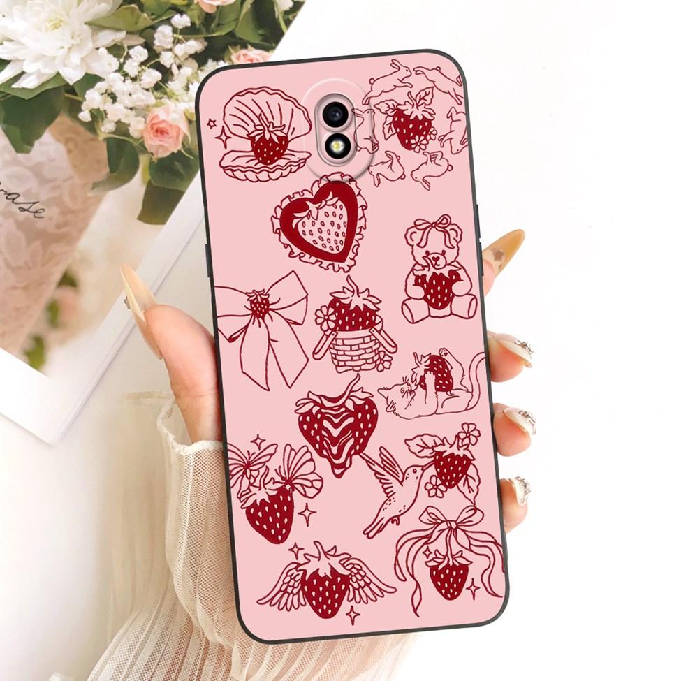 Clear For Samsung J7 Pro J730G Cover For Samsung Galaxy J7 2017 Case J730F Cute Cat Fashion Butterfly Funny Painted Casing