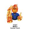 Fantastic Four Human Torch Bricks Diy Toys Gifts Daredevil Punisher Minifigures Building Blocks Mini Action Figures For Children