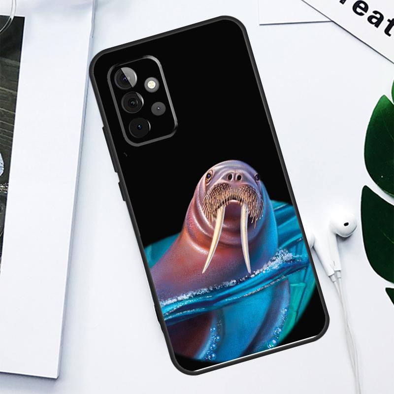 Милый морж для Samsung Galaxy A55 A54 A35 A15 A34 A14 A53 A33 A13 A05 A06 A16 A22 A32 A52 Чехол для телефона