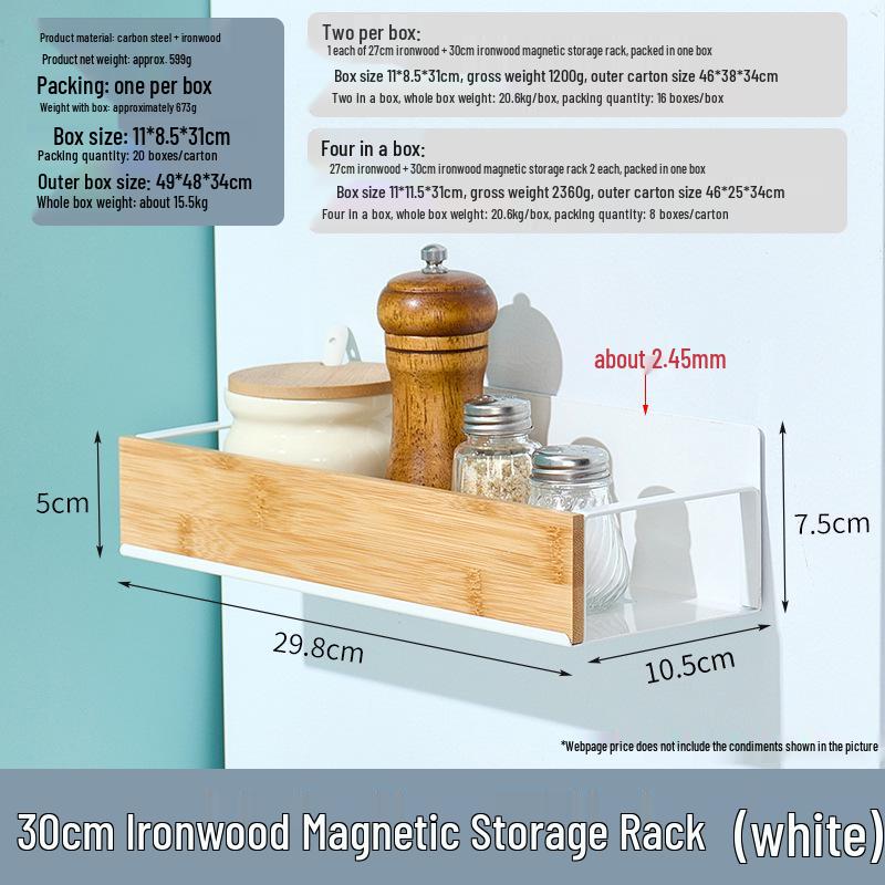 Магнитная кухонная полка для хранения: Многоярусная полка и держатель для пищевой пленки без пробивания