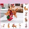 Decorations Christmas Outside Light Up Animals Dog Santa Supplies Clausoutside