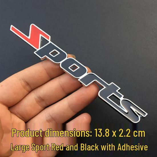 3D Sport Metal Car Logo Emblem - Modified Vehicle Decal for Tail, Door, and Side Panels