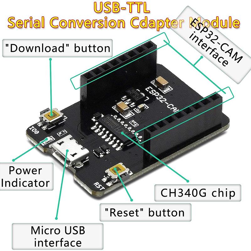 ESP32-CAM /ESP32-CAM-MB WIFI Bluetooth Макетная плата CH340G OV2640 Камера