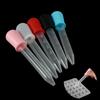 2-5pcs 5ml Clear Silicone Dropper Graduated Pipette Liquid Food Dropper for Candy Molds Gummy Mold and Crafts Making Tools