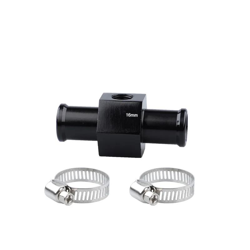 Black Water Temp Gauge Radiator Temperature Water Temp Joint Pipe Sensor Hose Adapter 18MM 20MM 22MM 24MM Interior Parts