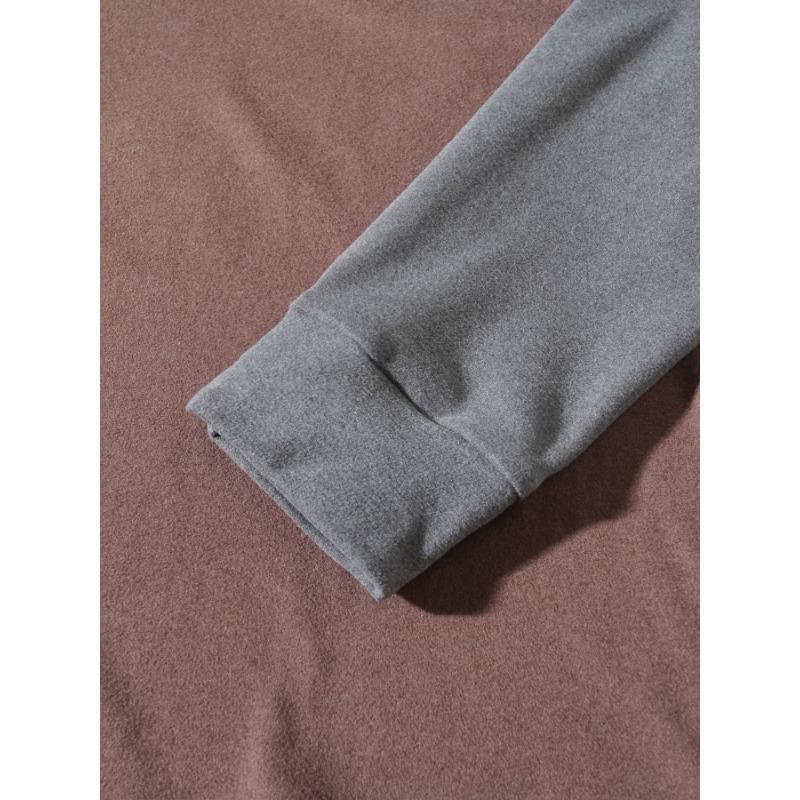 Men S Slim Fit Round Neck Long Sleeve Color Block Pullover Base Layer
