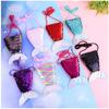 Children Sequins Purses Handbags Zipper Wallets Cute Pouch Fish Tail Packet