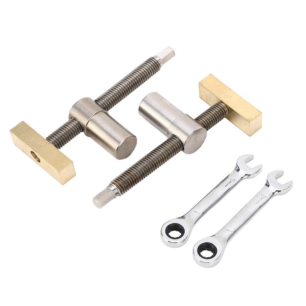 Деревообработка Настольный зажим Нержавеющая сталь Латунный блок Скамья Собачка Зажим для верстака Быстрофиксирующийся зажим