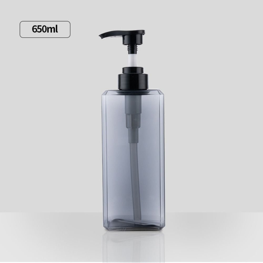 Square Storage Bottles 250/450/650ml Shampoo Press Empty Bottles New Liquid Soap Dispenser