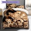 Sherlock Pattern Bedding Set Quilt Cover Pillowcase Home Decor Gift (1 * duvet cover + 2 * pillowcase, without core)