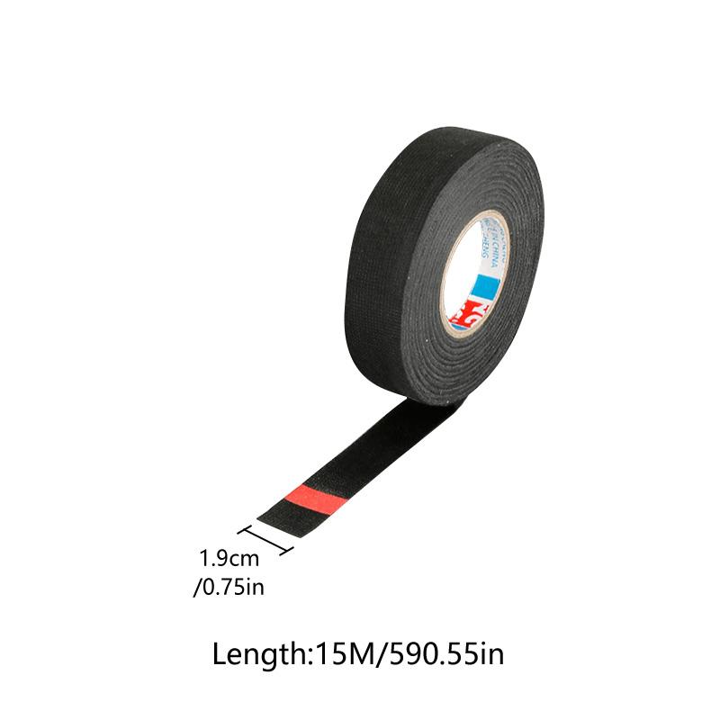 1 рулон, клейкая ткань для кабеля, тканевый жгут проводов, лента для проводов, фланелевая лента, термостойкая