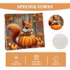 Pumpkin Squirrel Fall Table Runner 72 Inch Seasonal Autumn Thanksgiving Kitchen Dining Room Table Decorations for Home Party Decor