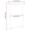 Balcony Side Awning 125x250 cm Black