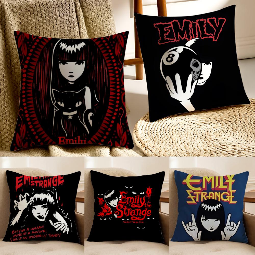Comics Quirky EEmily The SStrange Cushion Cover Pillowcase Antidustmite living Room Sofa Decor Cushion Room
