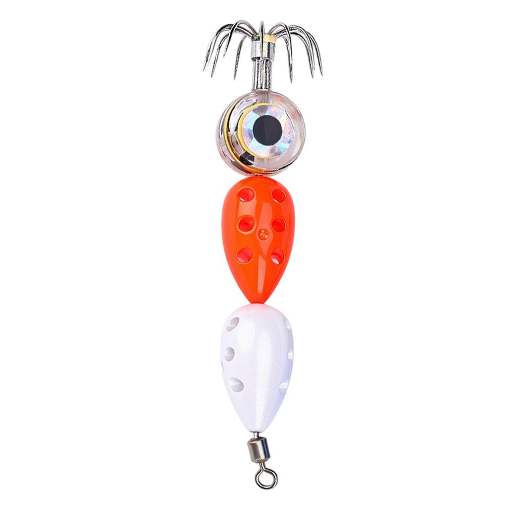 3 LED Fishing Lures with 6 Hooks Waterproof Deep Drop Saltwater Baits Anti-Winding & Corrosion for Bass Trout Catfish Fishing