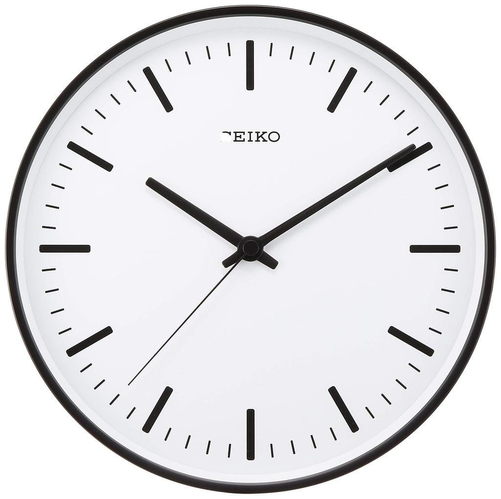 Seiko Clock Wall Clock Black Radio Wave Diameter 310 X 44mm Analog KX308K