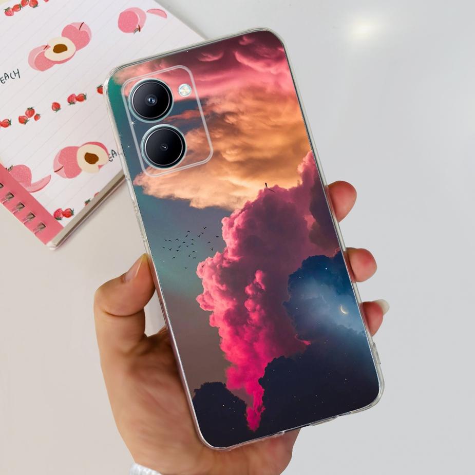 Для Realme C33 2023 Чехол Новый Модный Расписная Задняя Крышка Мягкий Силиконовый Чехол для Телефона Для Realme C33 C 33 RealmeC33 Fundas 6.5'' Сумки
