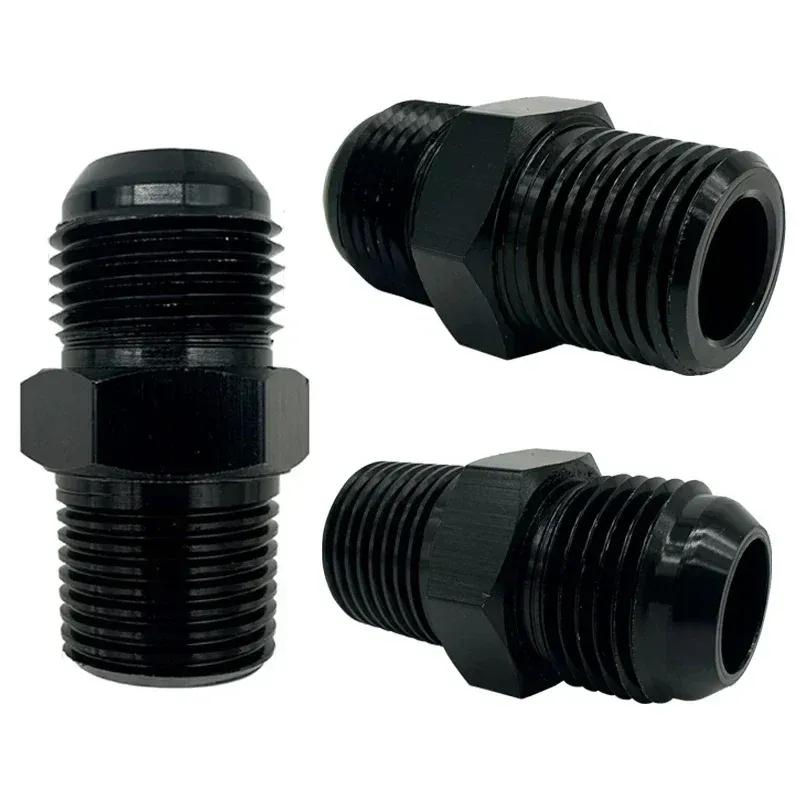 2 шт. Прямые фитинги с наружной резьбой AN4 AN6 AN8 AN10 AN12 на 1/4NPT 1/8NPT 3/8NPT 3/4 NPT, адаптеры для шлангов топливного маслоохладителя