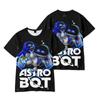 Astro Bot Anime Women Men's T-shirts Graphic Shirt Cartoon Printed O-Neck Oversized Short Sleeves Fashion Mens Clothing Streetwear
