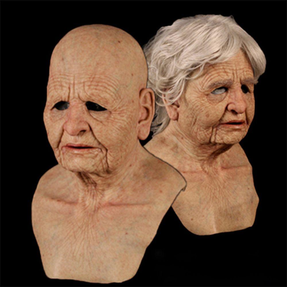 Покрытие для лица, маска для глаз, костюм, реквизит для косплея, маскарадная маска, украшение на Хэллоуин, маска старика