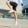 Li-Ning Быстросохнущие прохладные дышащие однотонные эластичные тканые шорты для фитнеса мужские шорты черного цвета AKSU693-1