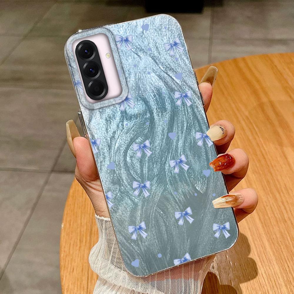 Пара красочных градиентных бабочек для Samsung A56 A16 A26 A36 A25 A15 A55 S24 S25 Plus чехлы для телефонов чехол Funda силиконовый бампер жесткий чехол для задней панели из ПК