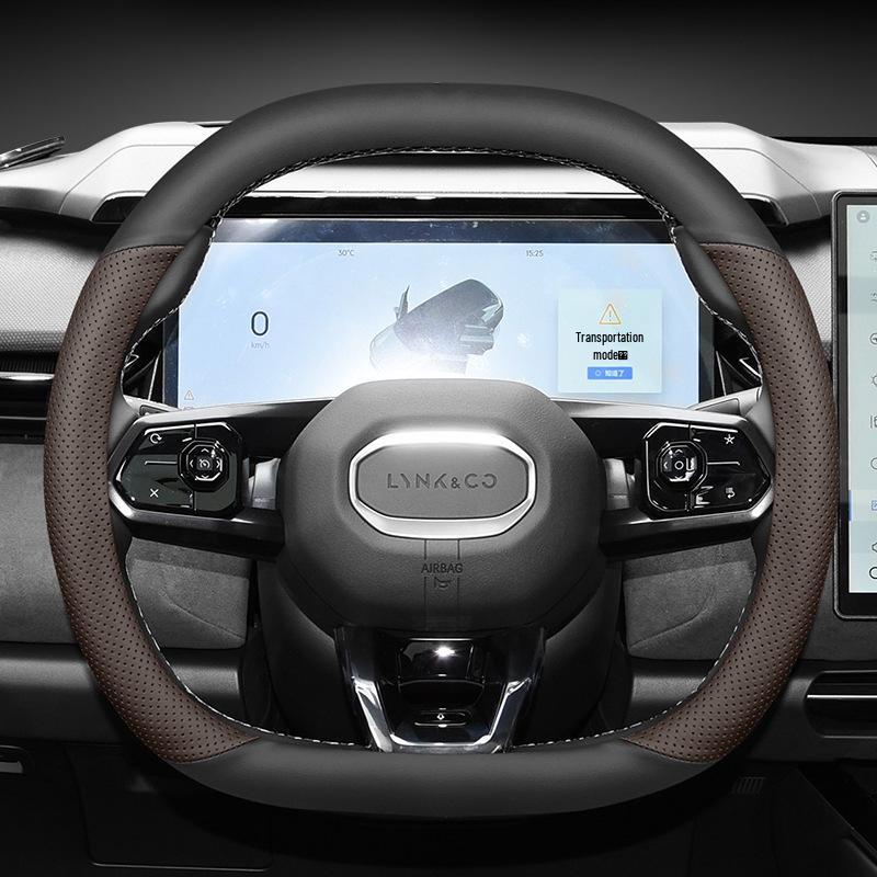 Lynk & Co Ultra-Thin Steering Wheel Cover, New Energy, Anti-Slip, All-Season Grip for 08/06 EMP and 07 EMP Models