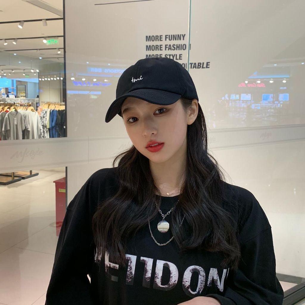 Sun Protection Baseball Cap With Wide Brim For Women And Men Cotton Embroidered Letter Design