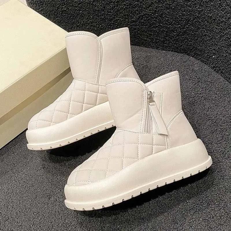 Туфли на плоской платформе женские повседневные удобные для ходьбы женские ботильоны зимняя мода 2024 тренд теплые дизайнерские chaussure femme