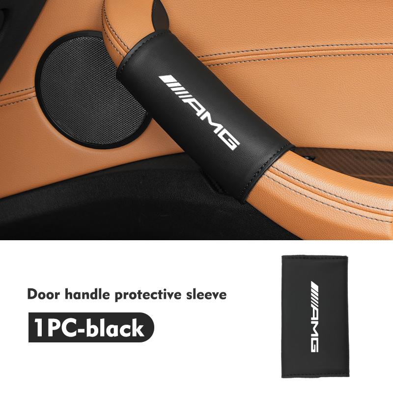 BLZ3   Car Door Inner Handle Cover Door Handle Gloves Protector Case For Mercedes Benz AMG A B C E S G Class A180 CLK CLA GLE GLC W212