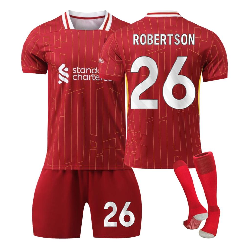 2425Liverpool Home Jerseys Sports Team Uniform Set Football Training Suit Set