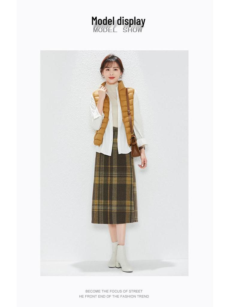 Женский легкий жилет Youjia с 90% пуха белой утки - Без рукавов, теплый и стильный для осени и зимы