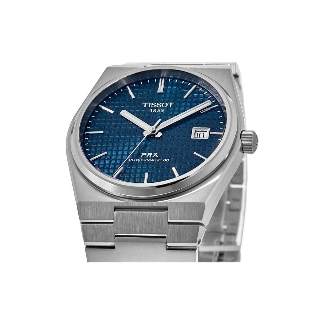 Tissot Часы унисекс PRX T-Classic Powermatic 80 с синим циферблатом T137.207.11.041.00 100M